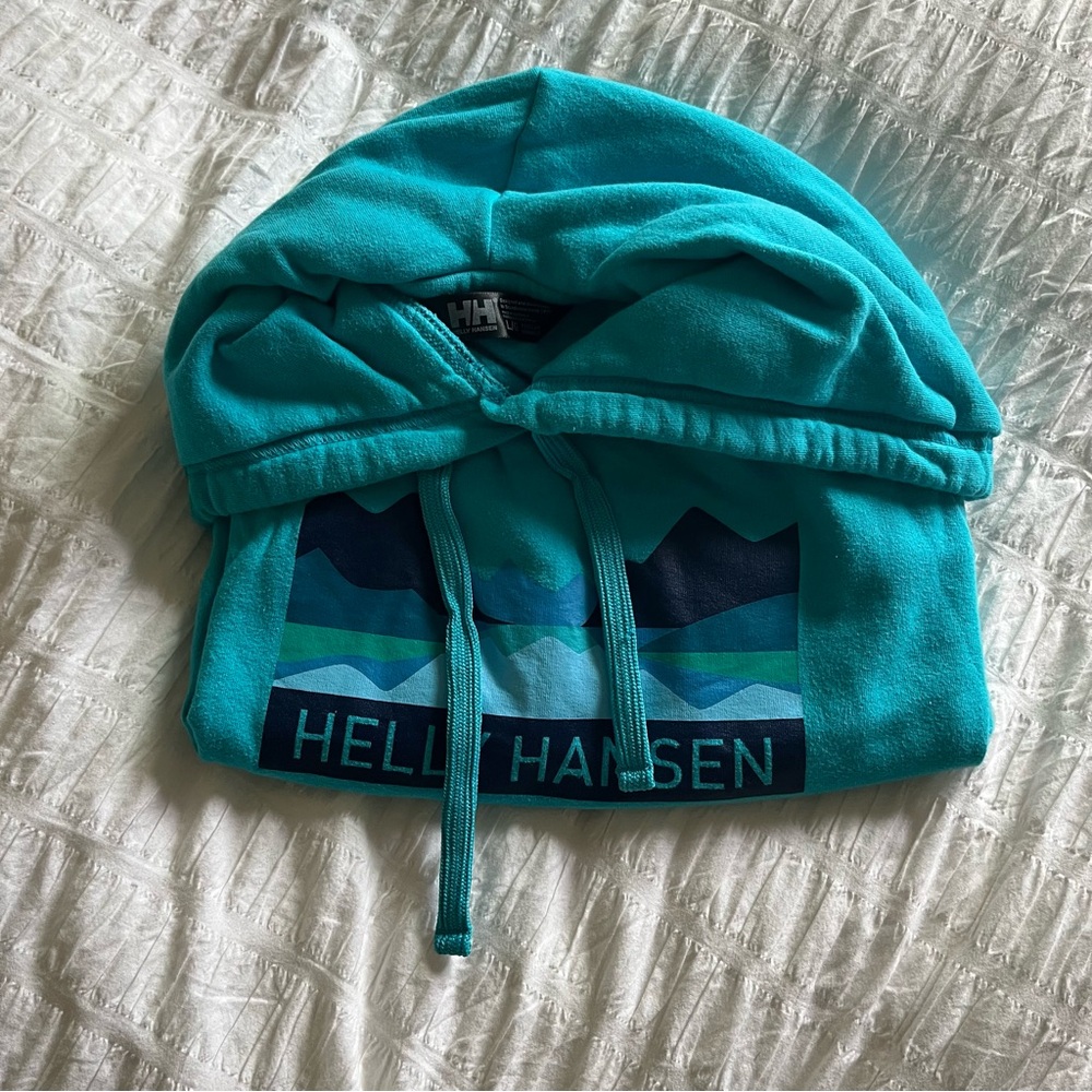 Helly Hansen Aqua Blue Hoodie